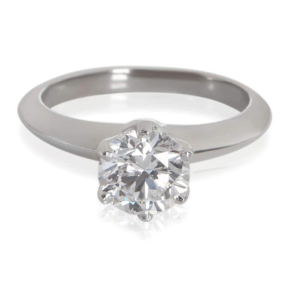 Tiffany & Co. 0.91 ct Round Brilliant Diamond Engagement Ring